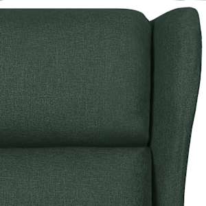 Polohovací křeslo tmavě zelené textil - obrázek 7