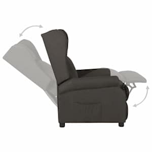 Polohovací křeslo taupe textil - obrázek 5