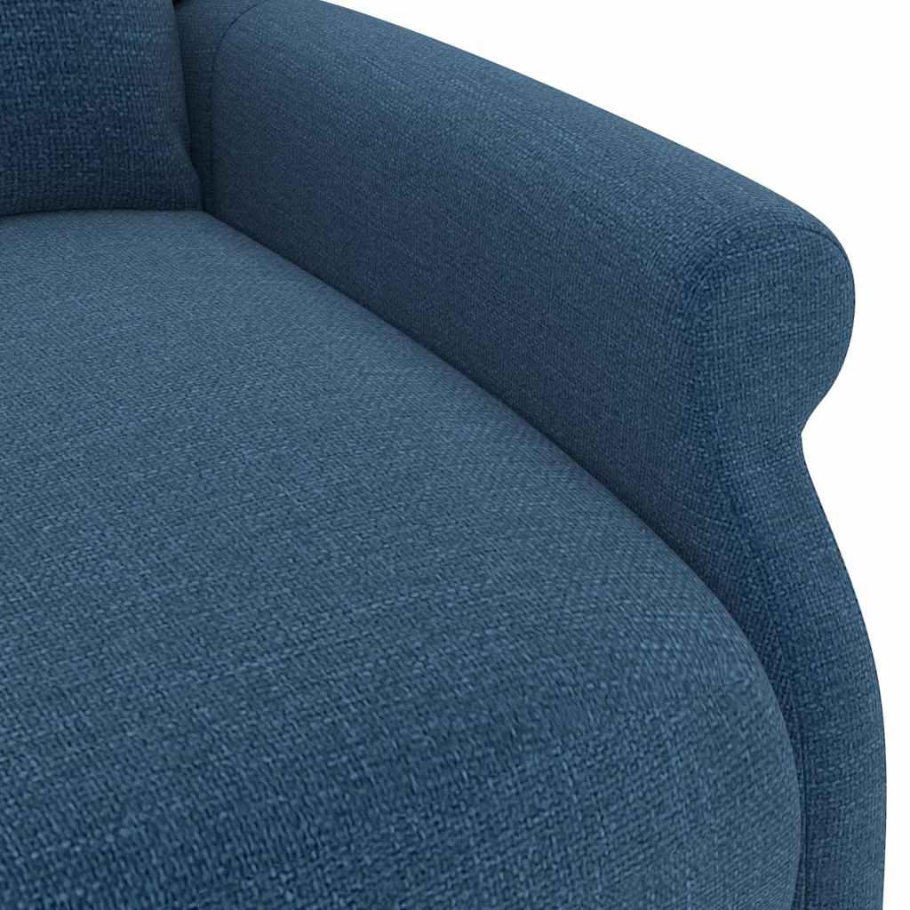 Polohovací křeslo ušák modré textil - obrázek 7
