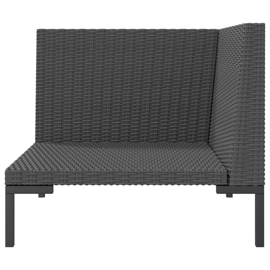 Dark Grey Outdoor Sectional Sofa with Cushions vidaXL - Picture 13 of 74