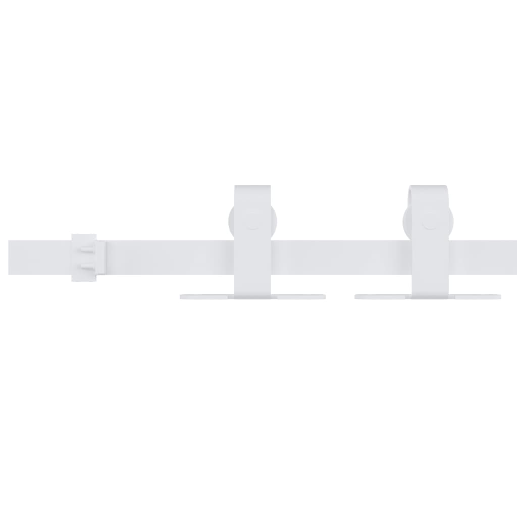 vidaXL Stumdomų spintelės durelių rinkinys, baltas, 152cm, plienas