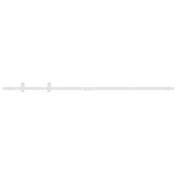 vidaXL minisuuruses liugukse komplekt, s&uuml;sinikteras, valge 122 cm
