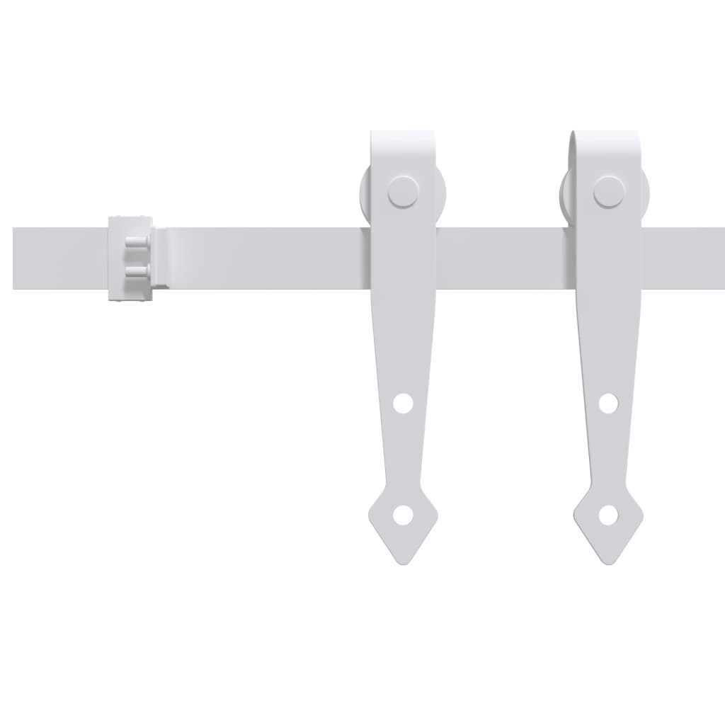 vidaXL Mini kit para armário deslizante aço carbono 152 cm branco