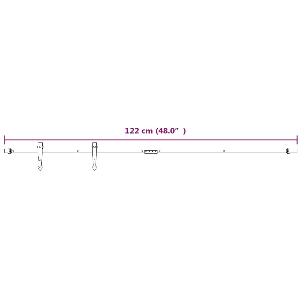 Fehér szénacél mini tolóajtós szekrény szerelék szett 122 cm 