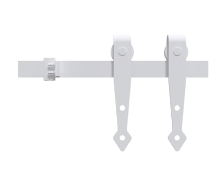 vidaXL Mini kit para armário deslizante aço carbono 122 cm branco