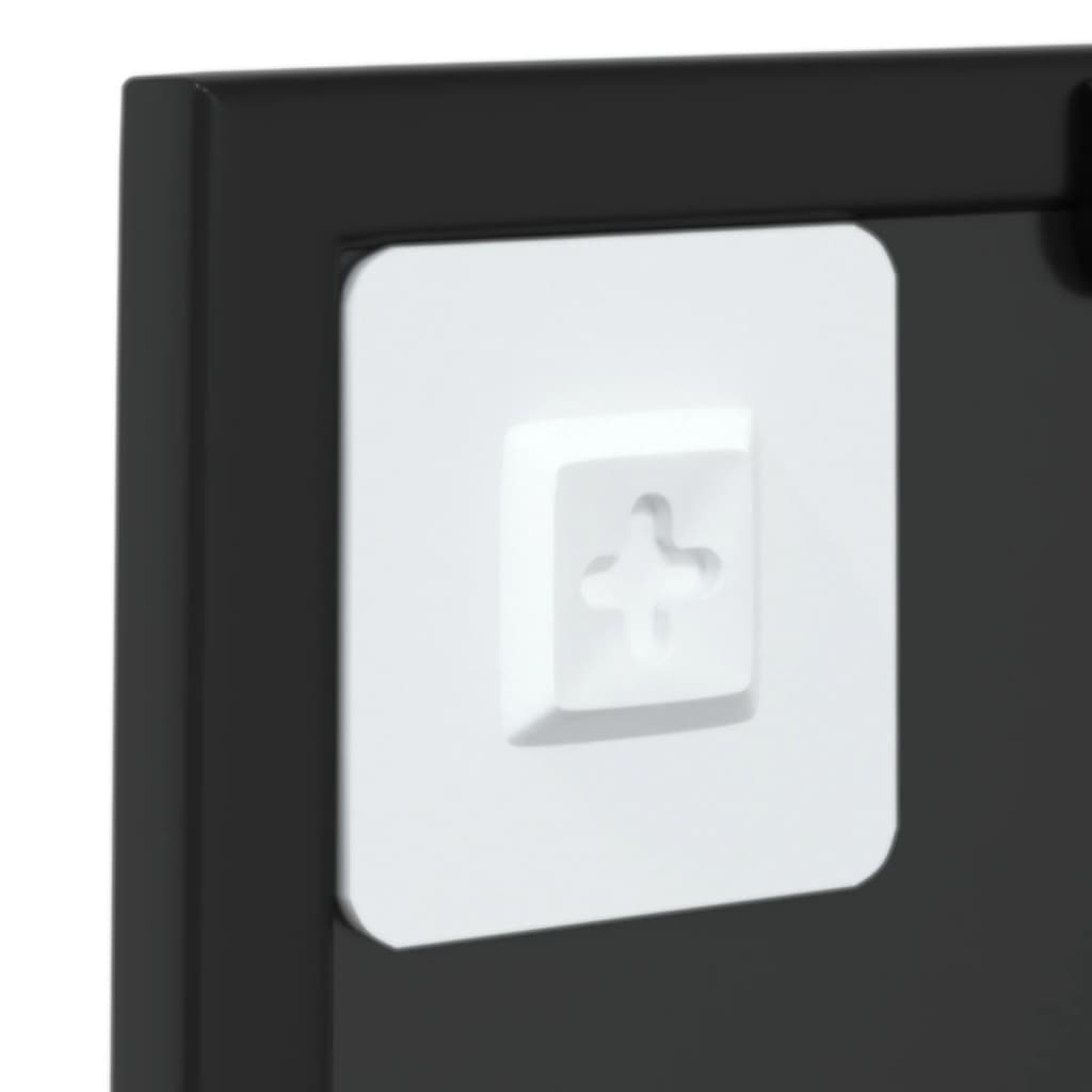 Wall Mirror Black 40x40 Cm Metal VidaXL 16 width=274