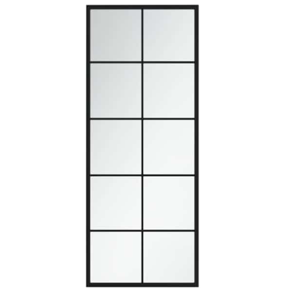 vidaXL seinapeeglid, must, 100 x 40 cm, metall