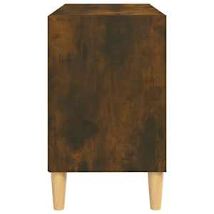 TV stolek masivní dřevěné nohy kouřový dub 69,5 x 30 x 50 cm - obrázek 4