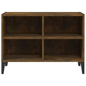 TV stolek s kovovými nohami kouřový dub 69,5 x 30 x 50 cm - obrázek 4