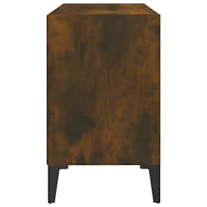 TV stolek s kovovými nohami kouřový dub 69,5 x 30 x 50 cm - obrázek 5