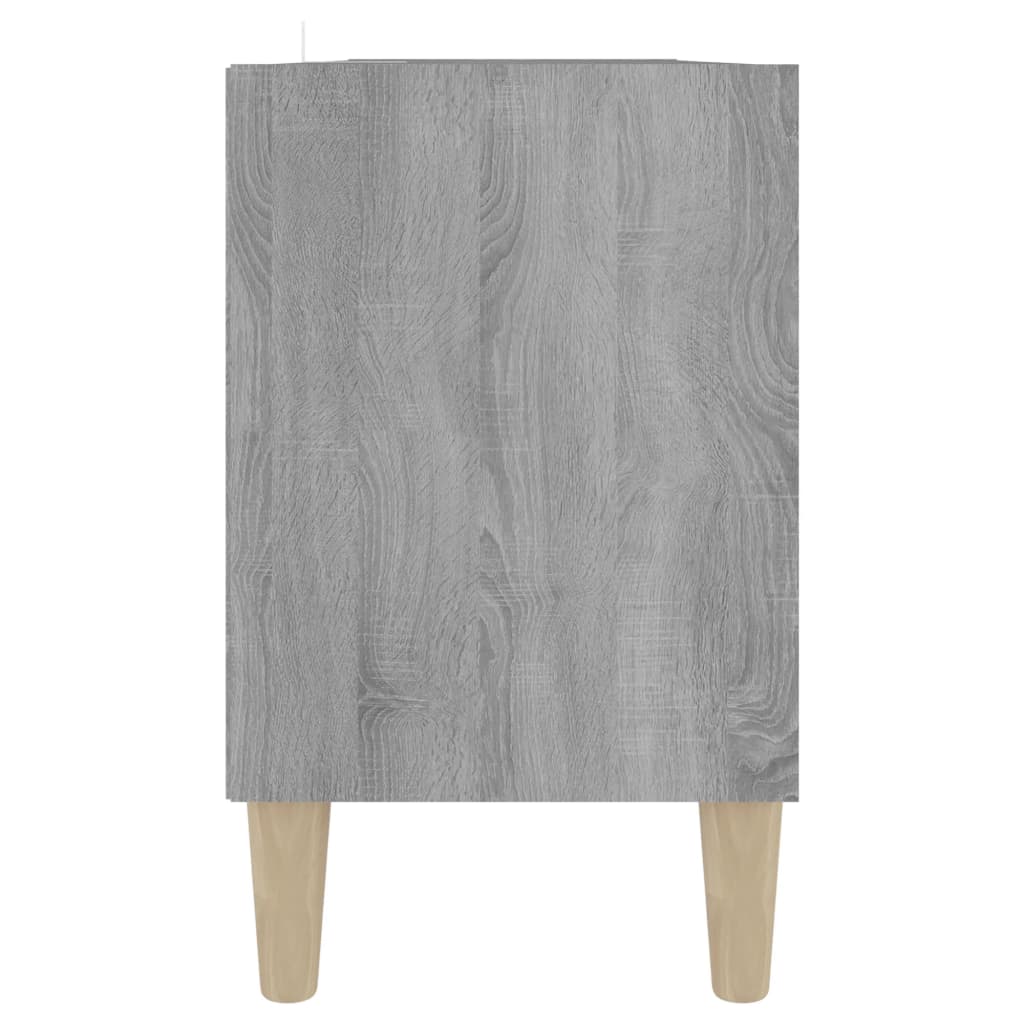 Meuble TV avec pieds en bois massif Sonoma gris 103,5x30x50 cm | meublestv.fr 6