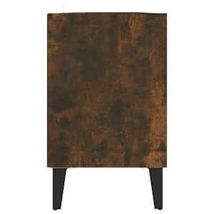 TV stolek s kovovými nohami kouřový dub 103,5 x 30 x 50 cm - obrázek 5
