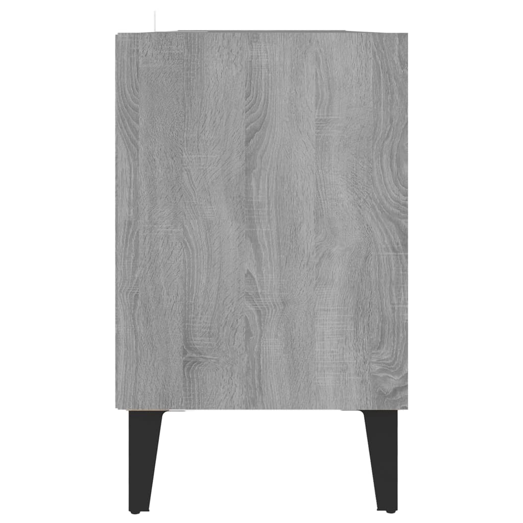  TV stolík s kovovými nohami sivý sonoma 103,5x30x50 cm