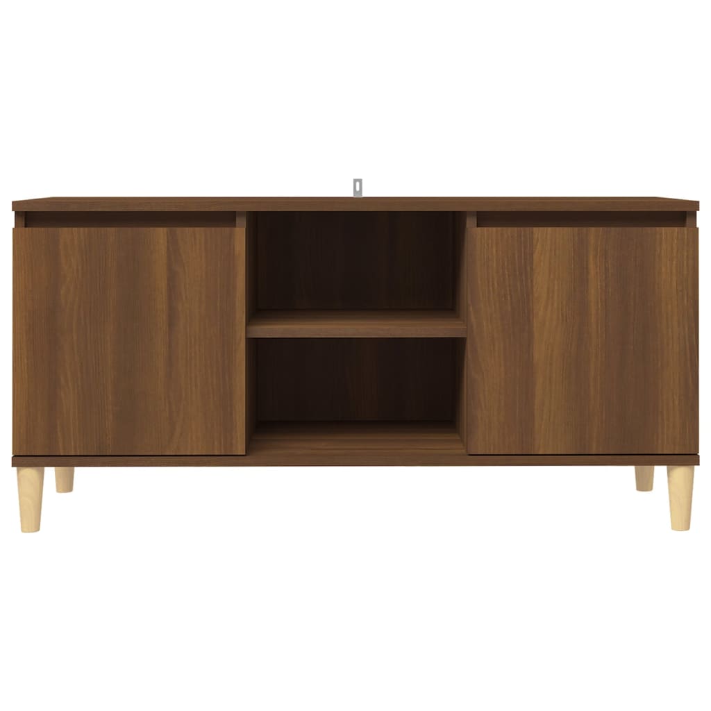 

vidaXL Tv-meubel met houten poten 103,5x35x50 cm bruineikenkleurig