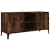 vidaXL metalljalgadega telerikapp, Sonoma tamm, 103,5 x 35 x 50 cm