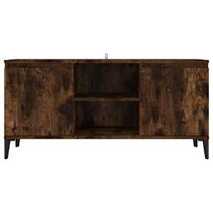 TV stolek s kovovými nohami kouřový dub 103,5 x 35 x 50 cm - obrázek 5