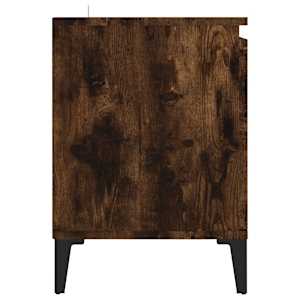 TV stolek s kovovými nohami kouřový dub 103,5 x 35 x 50 cm - obrázek 6