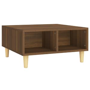 Konferenční stolek hnědý dub 60 x 60 x 30 cm kompozitní dřevo - obrázek 2