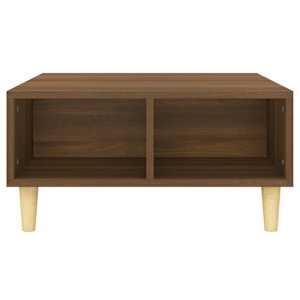 Konferenční stolek hnědý dub 60 x 60 x 30 cm kompozitní dřevo - obrázek 4