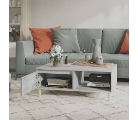 vidaXL sz&uuml;rke sonoma szerelt fa doh&aacute;nyz&oacute;asztal 90 x 60 x 35 cm