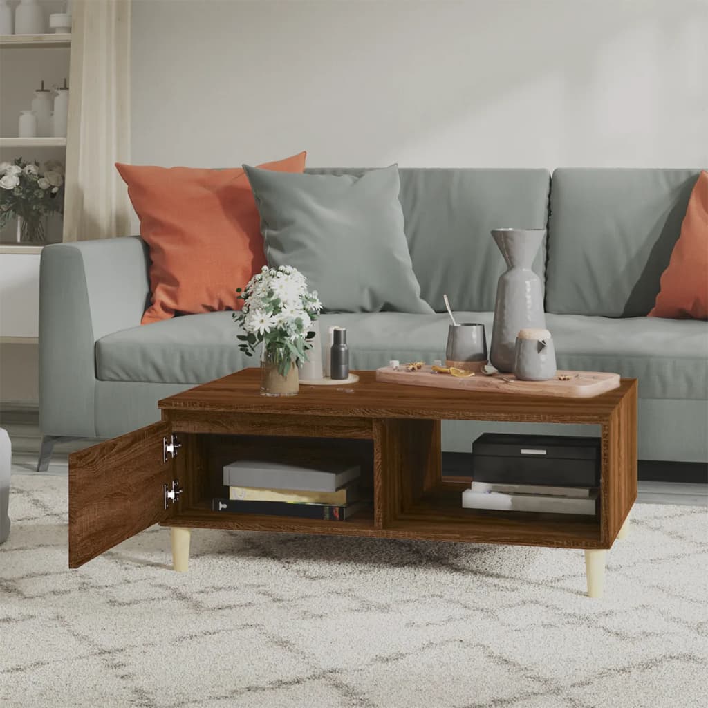 

vidaXL Salontafel 90x60x35 cm spaanplaat bruineikenkleurig