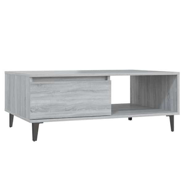 vidaXL kohvilaud, hall Sonoma tamm, 90 x 60 x 35 cm, tehispuit