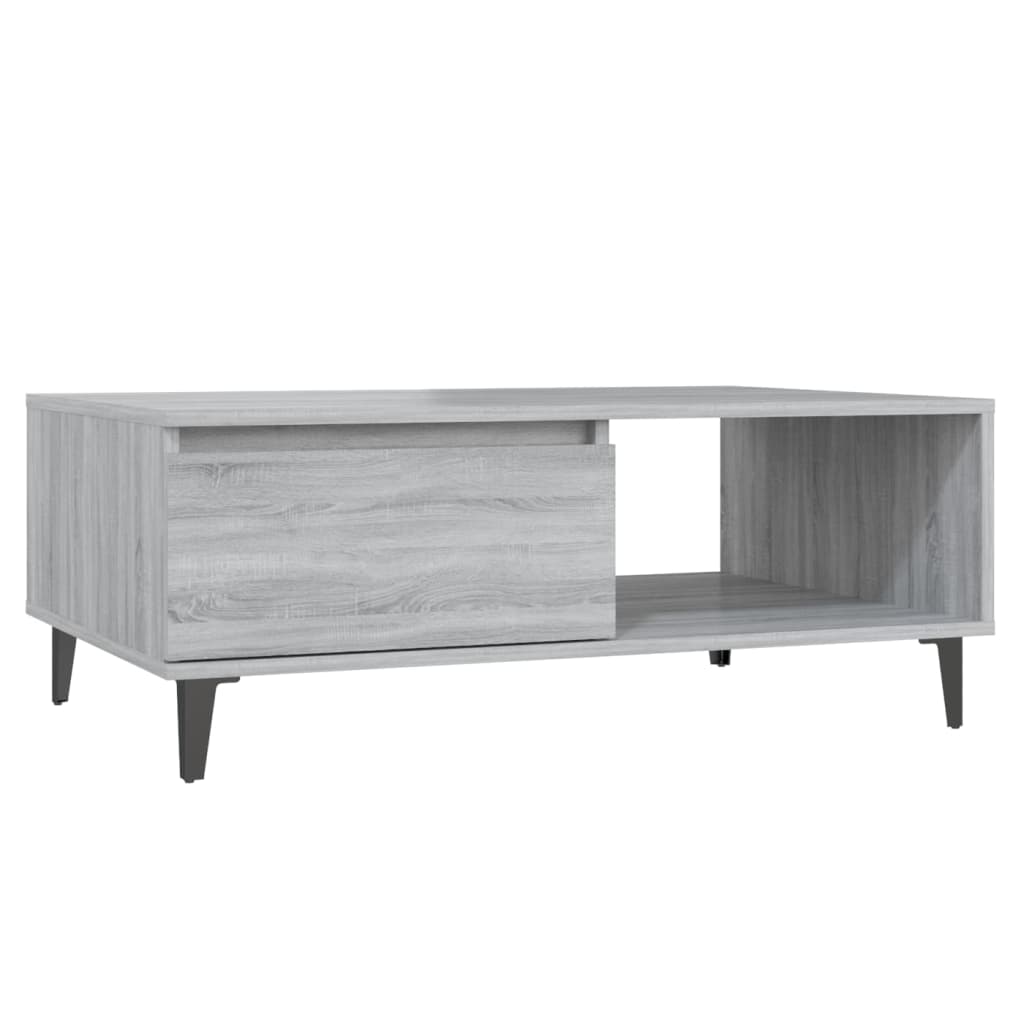 vidaXL Konferenční stolek šedý sonoma 90 x 60 x 35 cm kompozitní dřevo