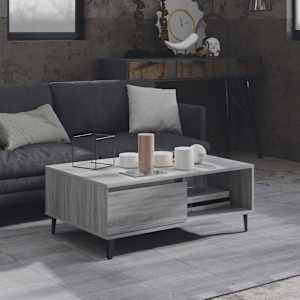 Konferenční stolek šedý sonoma 90 x 60 x 35 cm kompozitní dřevo - obrázek 1