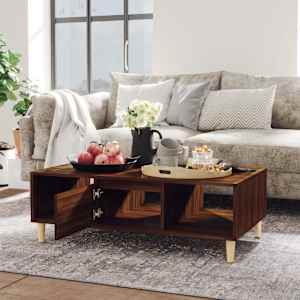 vidaXL Salongbord brun eik 103,5x60x35 cm konstruert tre