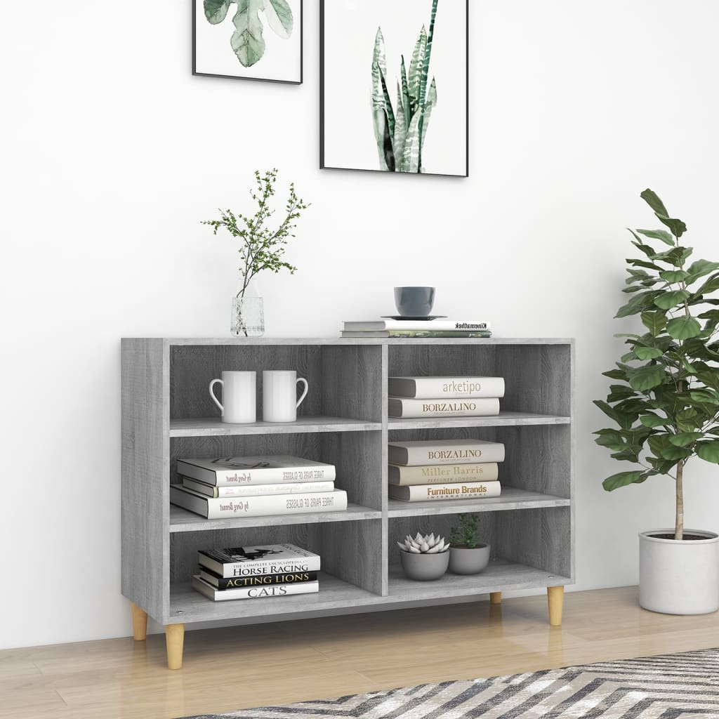 vidaXL Komoda, szary d�b sonoma, 103,5x35x70 cm