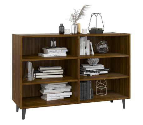 vidaXL Buffet chêne marron 103,5x35x70 cm bois d'ingénierie