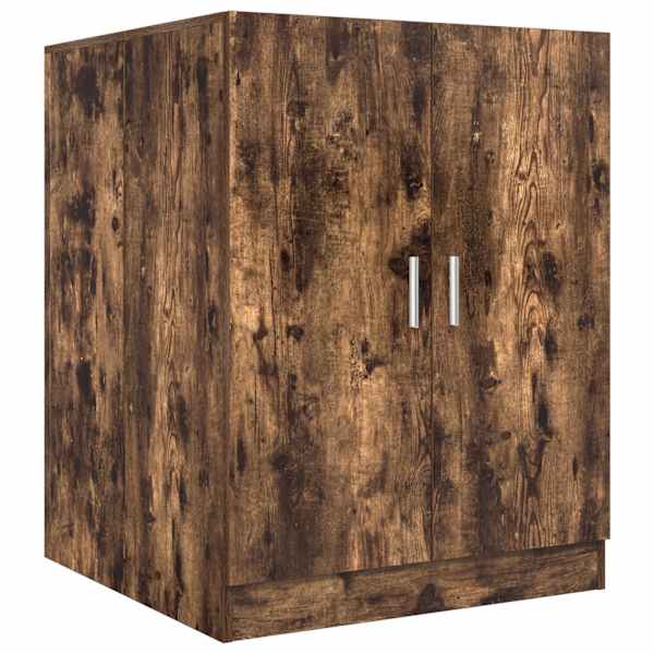 vidaXL pesumasinakapp, suitsutatud tamm, 71 x 71,5 x 91,5 cm