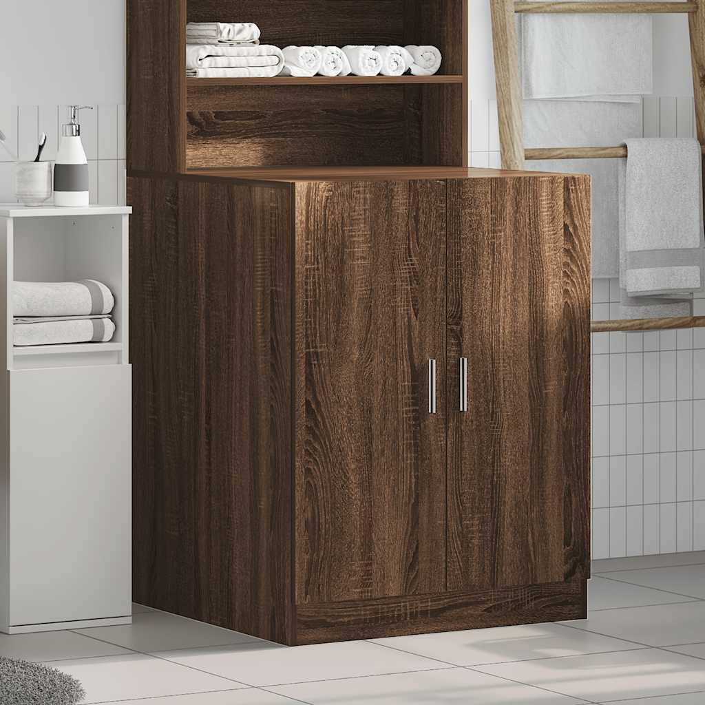 vidaXL Washing Machine Cabinet Brown Oak 71x71.5x91.5 cm