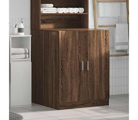 vidaXL Washing Machine Cabinet Brown Oak 71x71.5x91.5 cm