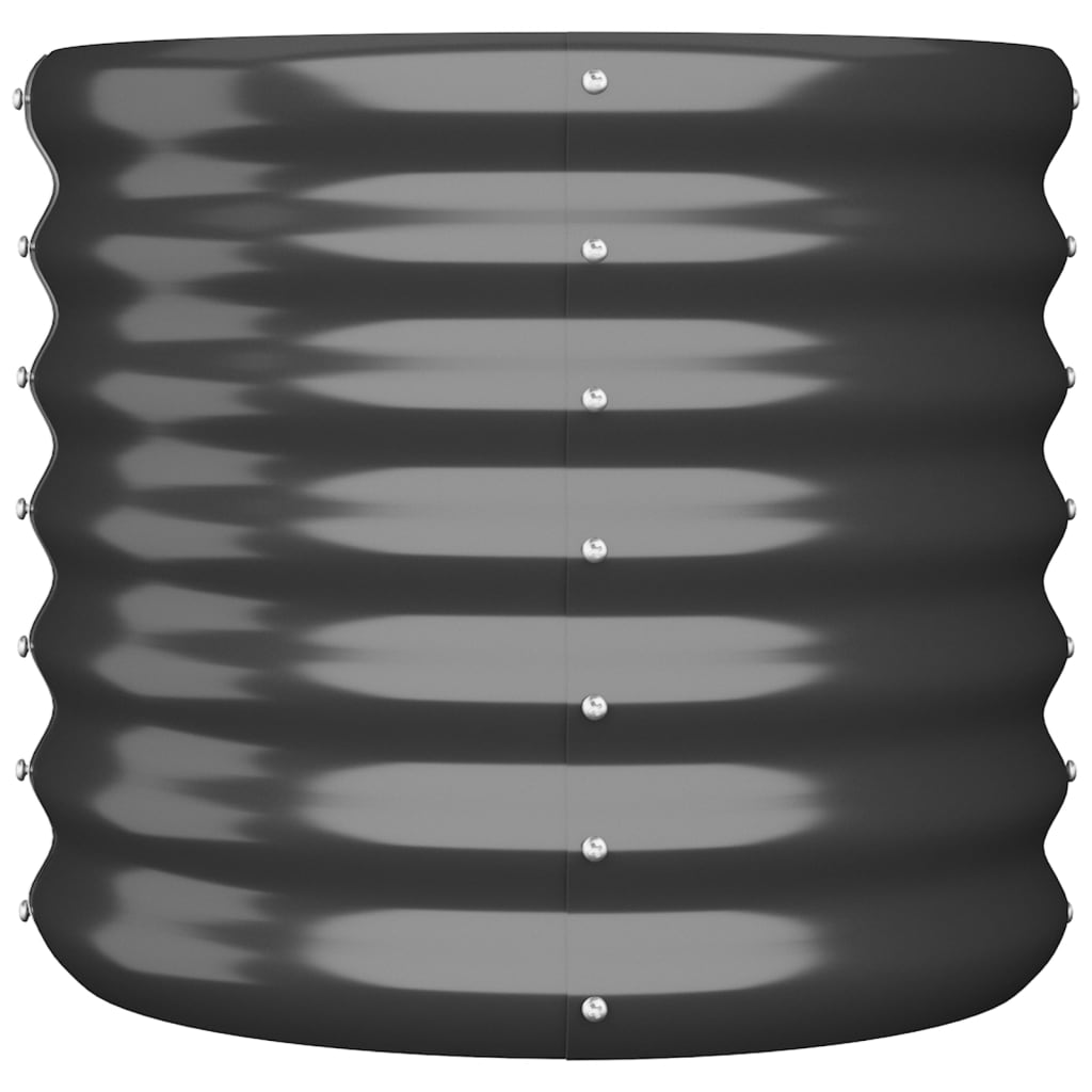 

vidaXL Plantenbak 40x40x36 cm gepoedercoat staal antracietkleurig