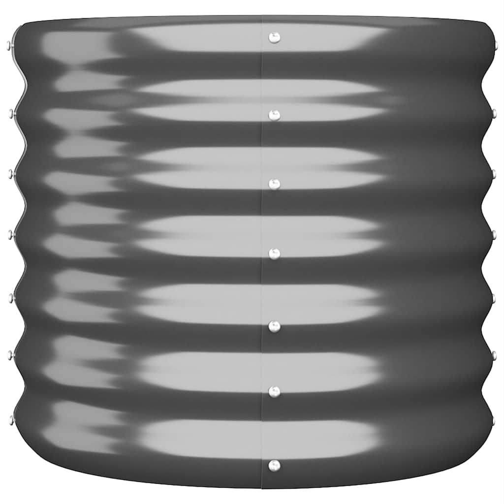 Thumbnail - vidaXL Pflanzkübel Pulverbeschichteter Stahl 40x40x36 cm Anthrazit