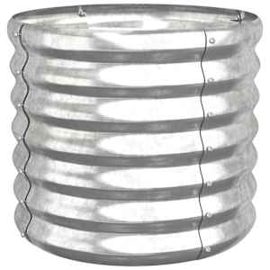 vidaXL aia taimekast, galvaniseeritud teras, 40 x 40 x 36 cm, h&otilde;bedane