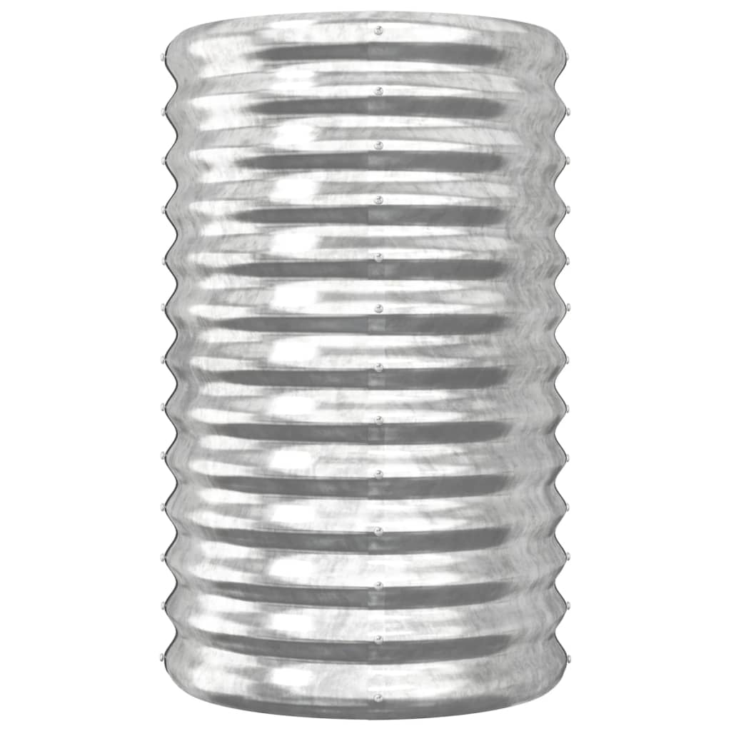 Thumbnail - vidaXL Pflanzkübel Verzinkter Stahl 40x40x68 cm Silber