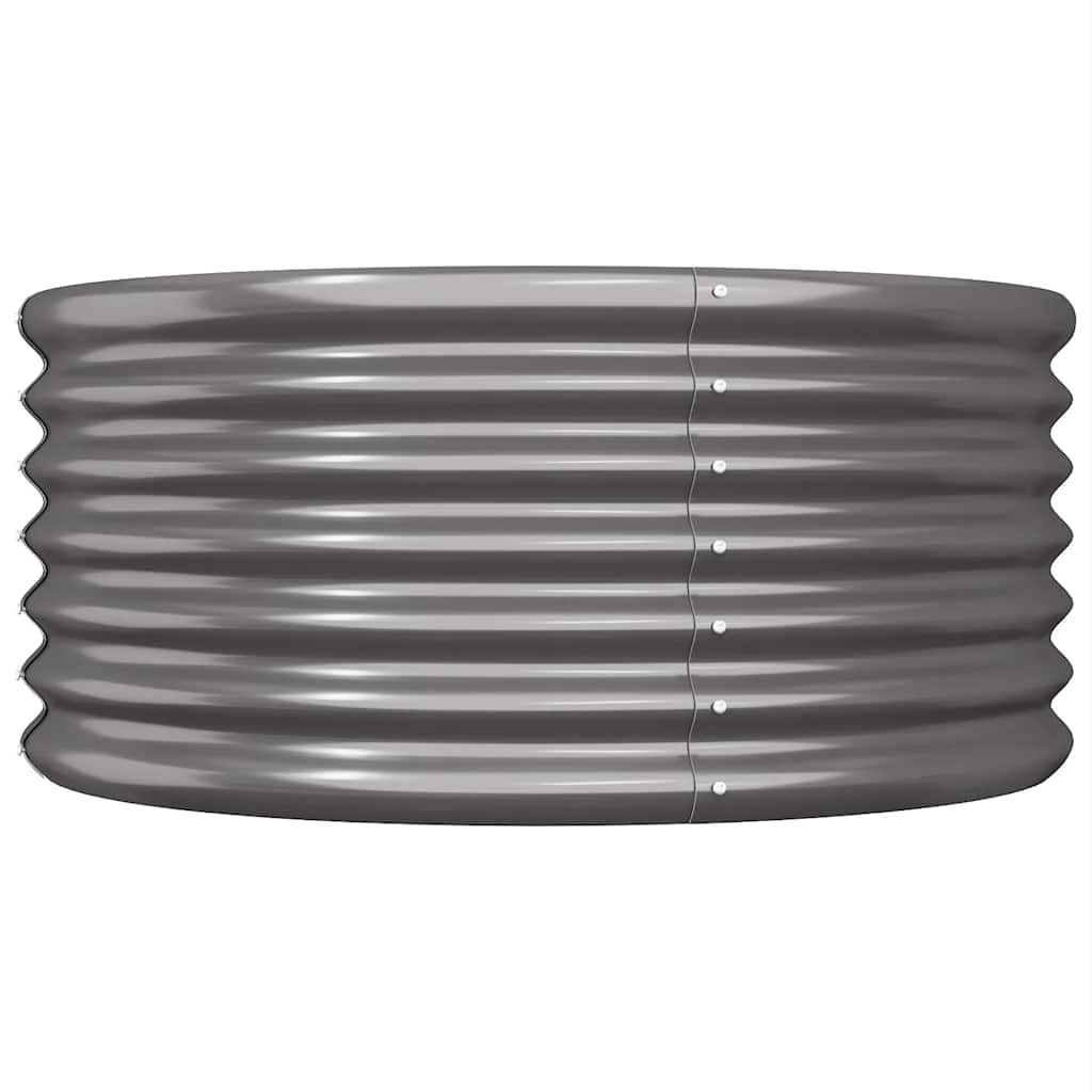 vidaXL Jardinieră antracit 80x80x36 cm oțel galvanizat