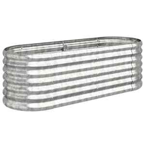 vidaXL aia taimelava, galvaniseeritud teras, 114x40x36 cm, h&otilde;bedane