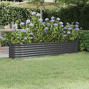 Visoka greda iz cinkanega jekla 224x40x36 cm antracit