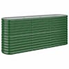 vidaXL aia taimelava, galvaniseeritud teras, 152x40x68 cm, roheline