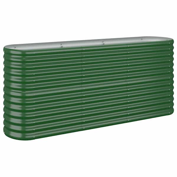 vidaXL aia taimelava, galvaniseeritud teras, 152x40x68 cm, roheline