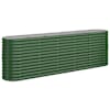 vidaXL aia taimelava, galvaniseeritud teras, 224x40x68 cm, roheline