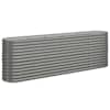 vidaXL aia taimelava, galvaniseeritud teras, 224x40x68 cm, hall