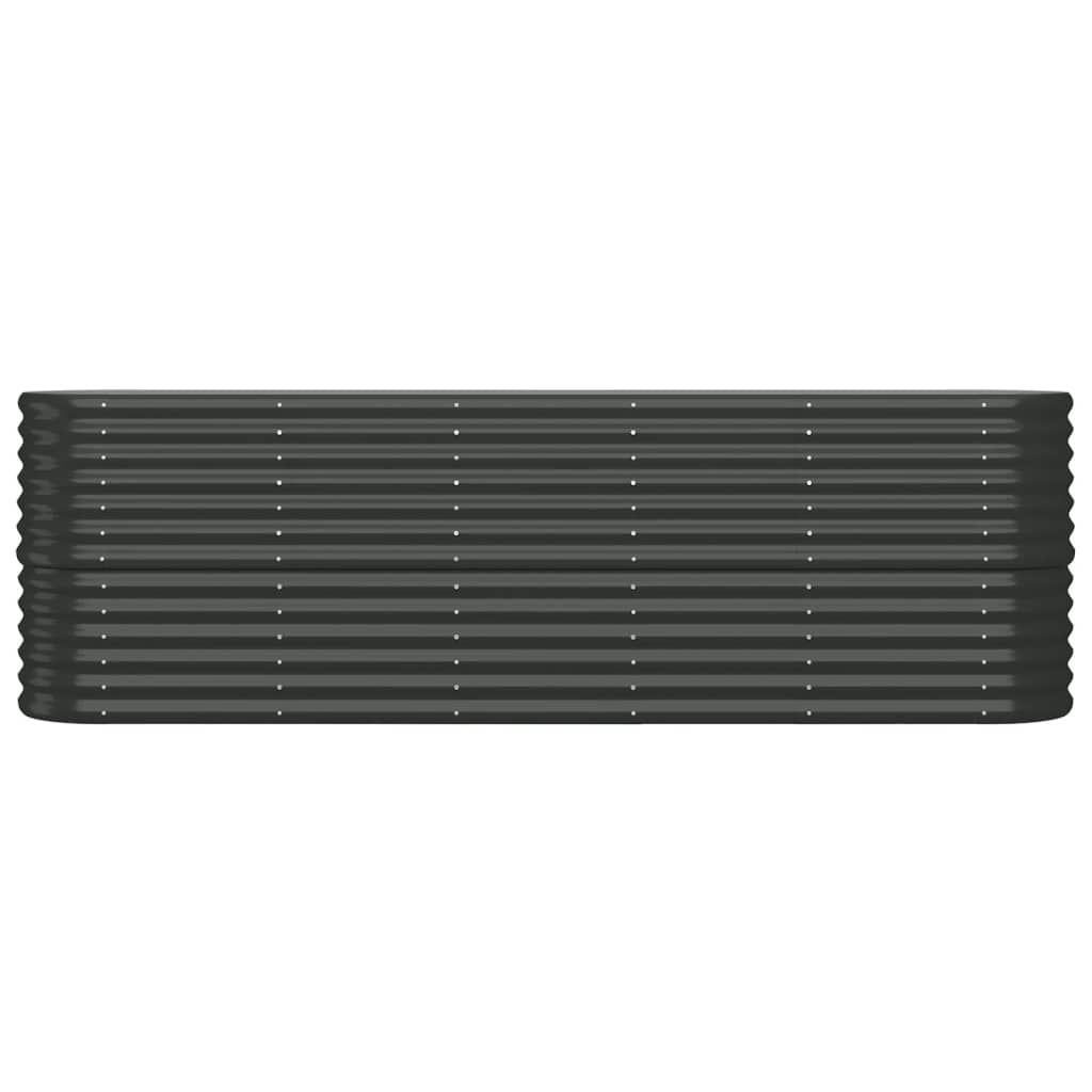 

vidaXL Plantenbak 224x40x68 cm gepoedercoat staal antracietkleurig