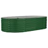 vidaXL aia taimelava, galvaniseeritud teras, 152x80x36 cm, roheline