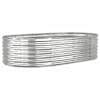 vidaXL aia taimelava, galvaniseeritud teras, 152x80x36 cm, h&otilde;bedane