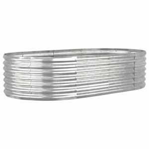 vidaXL aia taimelava, galvaniseeritud teras, 152x80x36 cm, h&otilde;bedane