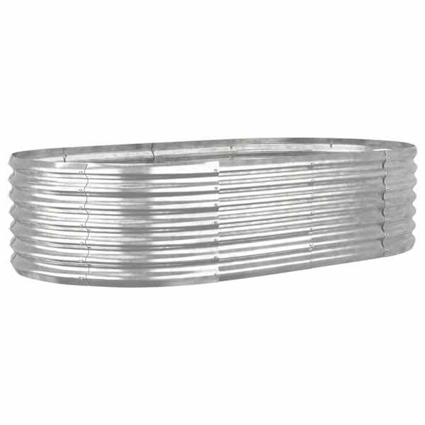 vidaXL aia taimelava, galvaniseeritud teras, 152x80x36 cm, h&otilde;bedane